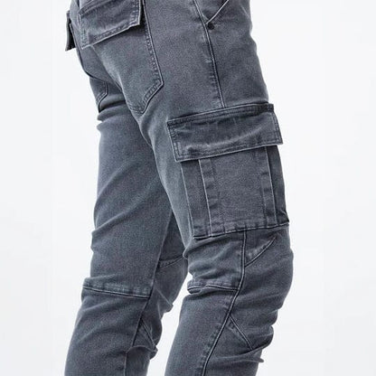 Heren Cargo Jeans Comfortabele Pasvorm Modern