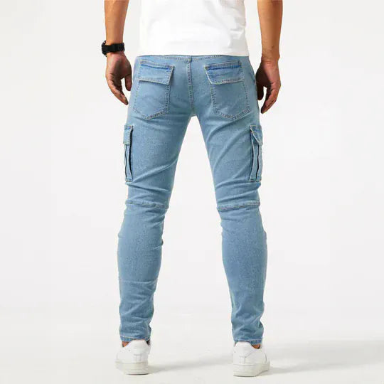 Heren Cargo Jeans Comfortabele Pasvorm Modern