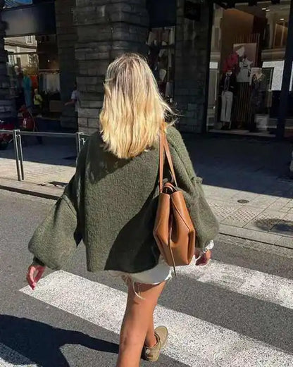 Gebreide Trui Dames Oversized Zacht en Warm
