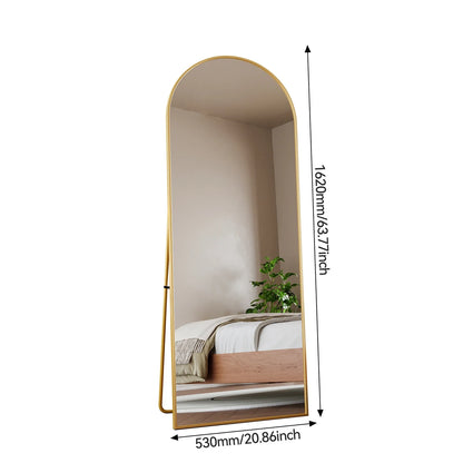 Sansoti | Staande Passpiegel 162×53 cm – Gebogen Vloerspiegel