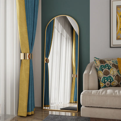 Sansoti | Staande Passpiegel 162×53 cm – Gebogen Vloerspiegel