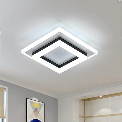 Plafondlamp Vierkant LED Modern Metaal En Acryl Flush Mount Design