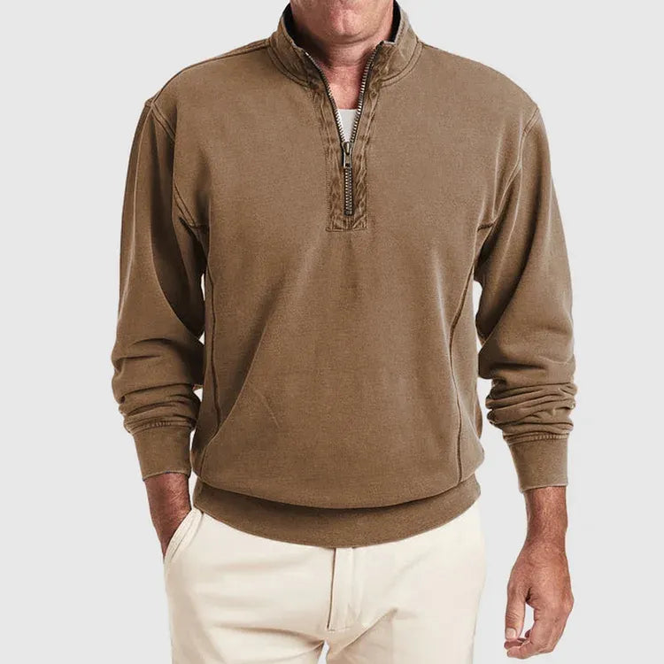 Heren Poloshirt Katoen Kwartsluiting Kwaliteit