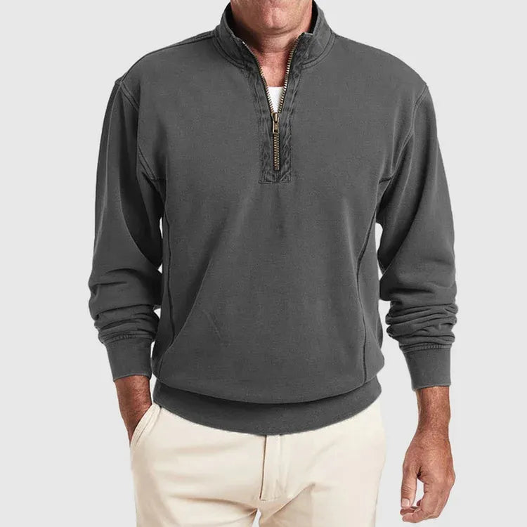 Heren Poloshirt Katoen Kwartsluiting Kwaliteit