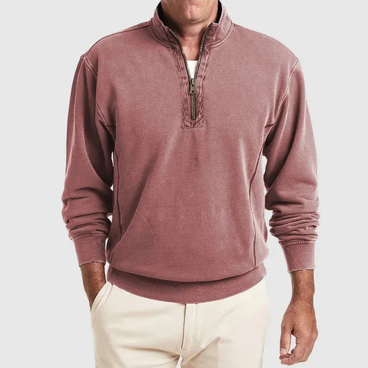 Heren Poloshirt Katoen Kwartsluiting Kwaliteit