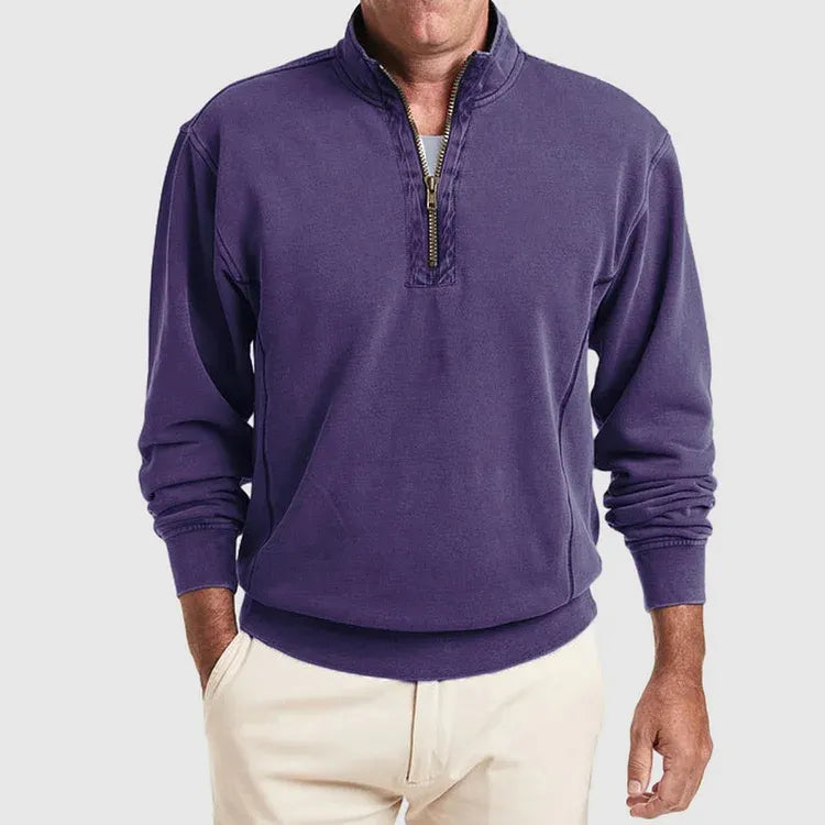 Heren Poloshirt Katoen Kwartsluiting Kwaliteit