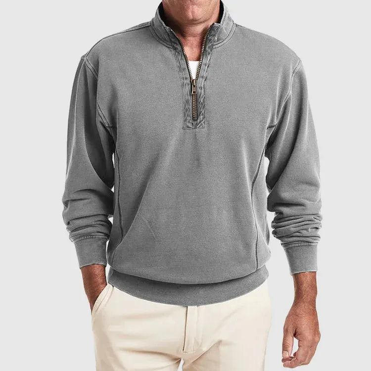 Heren Poloshirt Katoen Kwartsluiting Kwaliteit