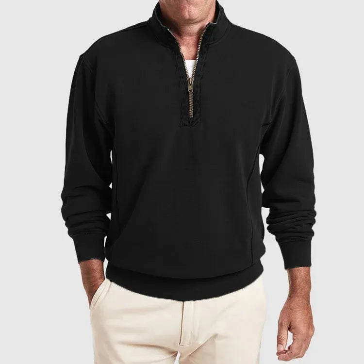 Heren Poloshirt Katoen Kwartsluiting Kwaliteit