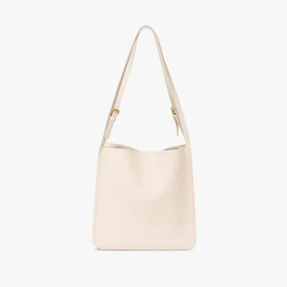 Leren Schoudertas Boxy Model met Dunne Schouderband