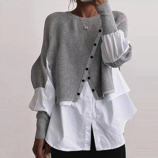 Dames Trui met Overshirt Stijlvol en Elegant - StudioMarella