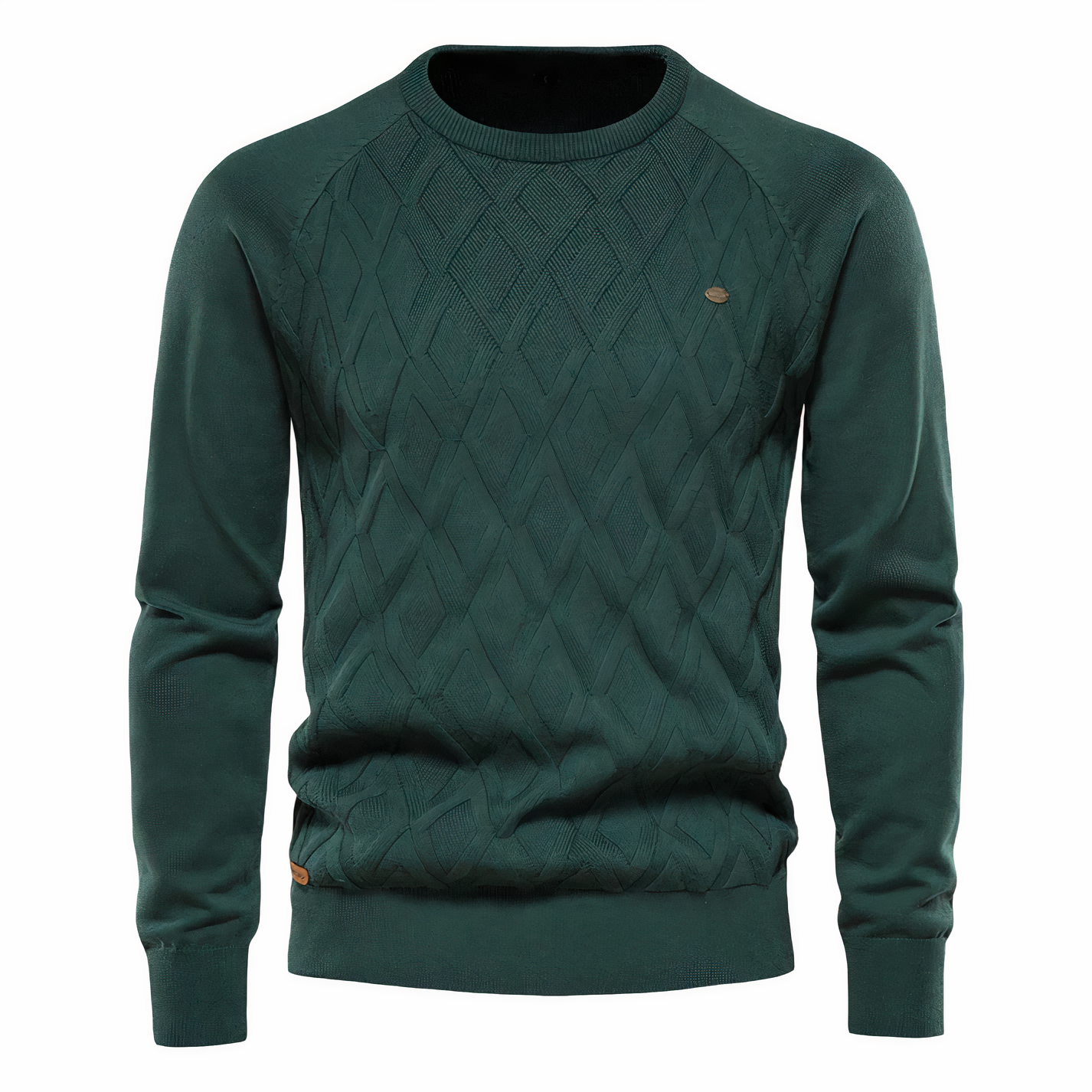 Heren Trui Ruitpatroon Warm Gebreid
