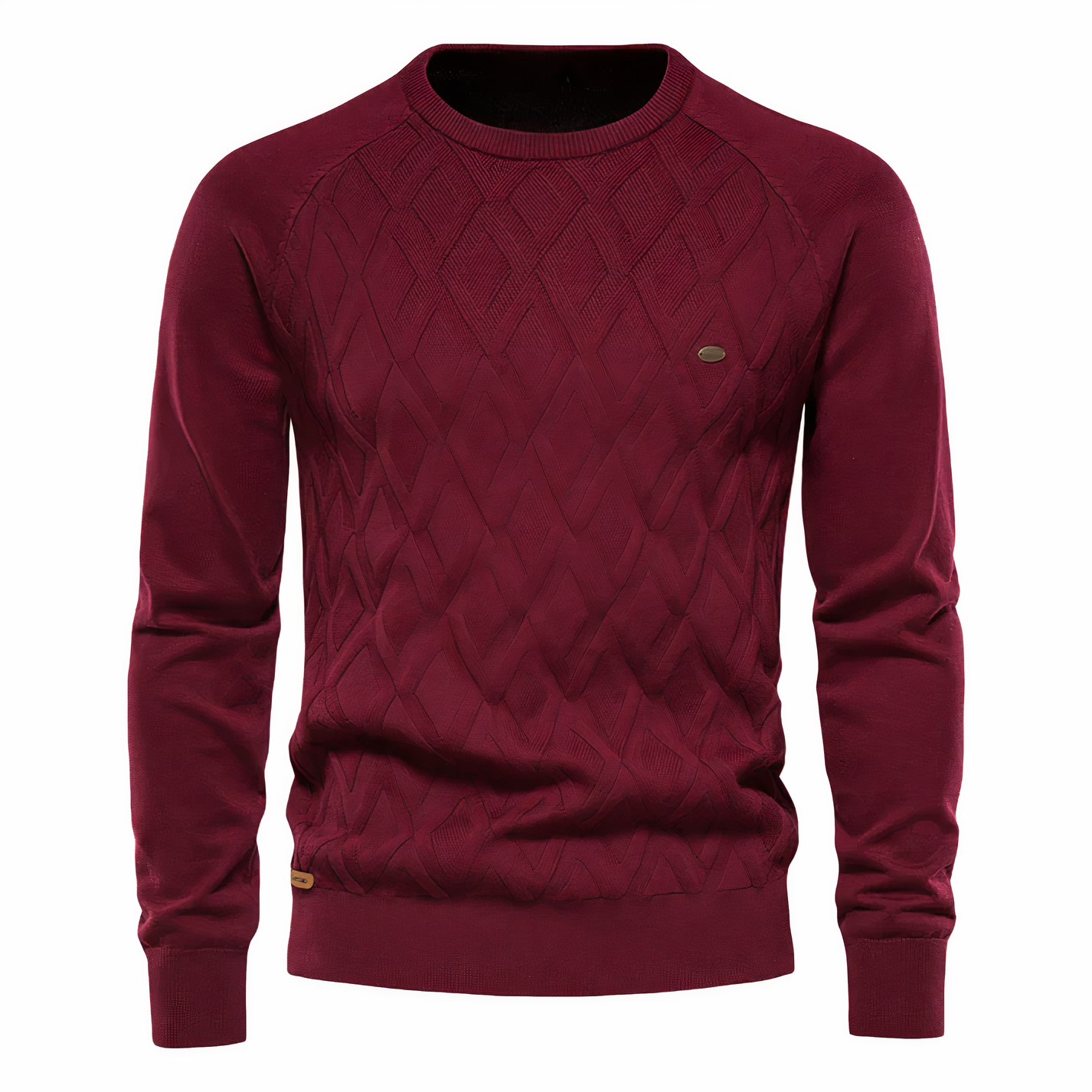Heren Trui Ruitpatroon Warm Gebreid