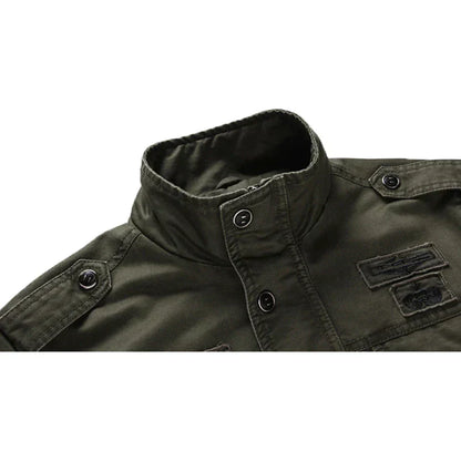 Leren Bomberjas Heren Militair Stijl Jacket