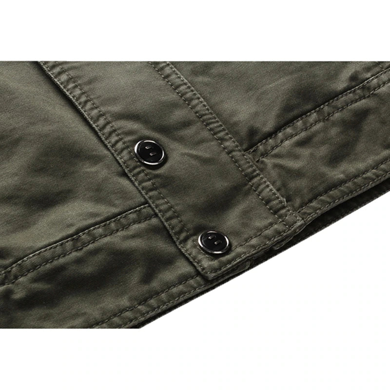Leren Bomberjas Heren Militair Stijl Jacket