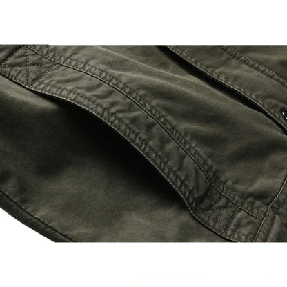 Leren Bomberjas Heren Militair Stijl Jacket