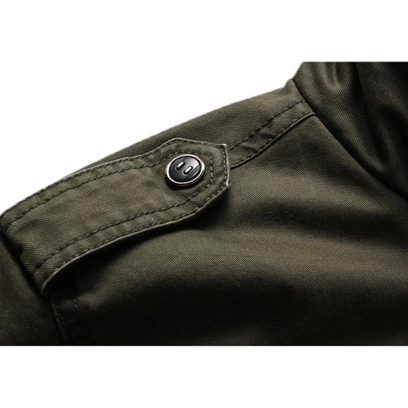Leren Bomberjas Heren Militair Stijl Jacket