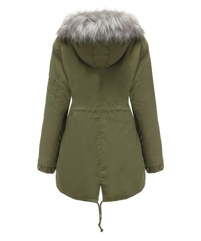 Dames Winterjas Gewatteerd Met Capuchon Warm en Waterdicht
