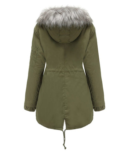 Dames Winterjas Gewatteerd Met Capuchon Warm en Waterdicht