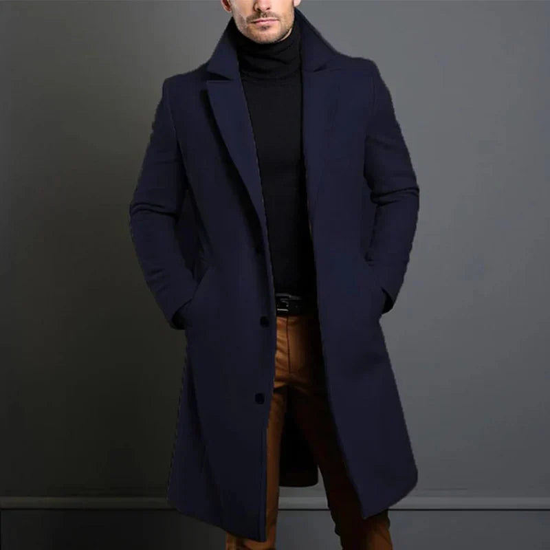 Heren Winterjas Lange Warme Waterproof Donzen Jas