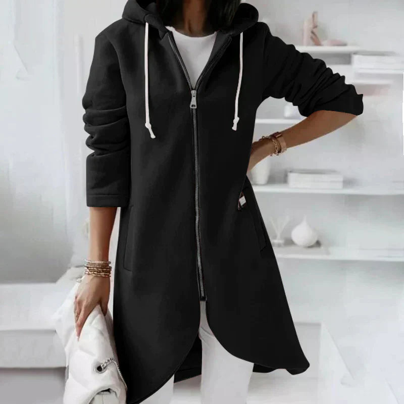 Hoodie Met Kap Lange Rits Unisex Kleding