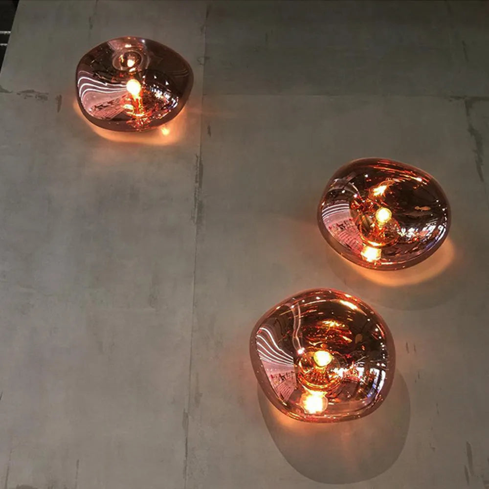 Wandlamp Amber Handgemaakt PMMA Metaal Warm Wit E27 12W Woonkamer Slaapkamer Luxe
