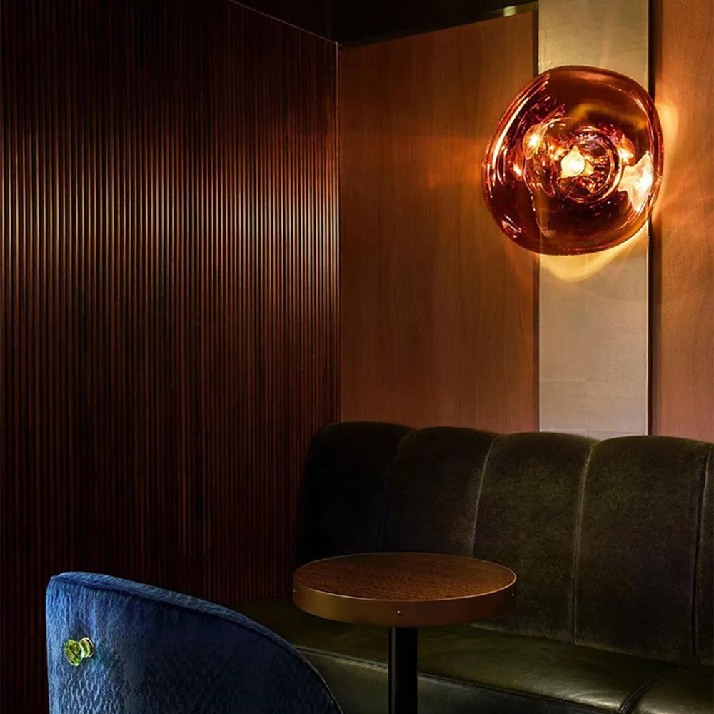 Wandlamp Amber Handgemaakt PMMA Metaal Warm Wit E27 12W Woonkamer Slaapkamer Luxe