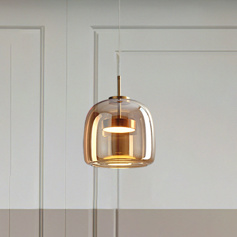 Liodell hanglamp glas messing verstelbaar eettafel woonkamer keuken modern design verlichting