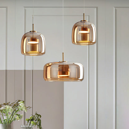 Liodell hanglamp glas messing verstelbaar eettafel woonkamer keuken modern design verlichting