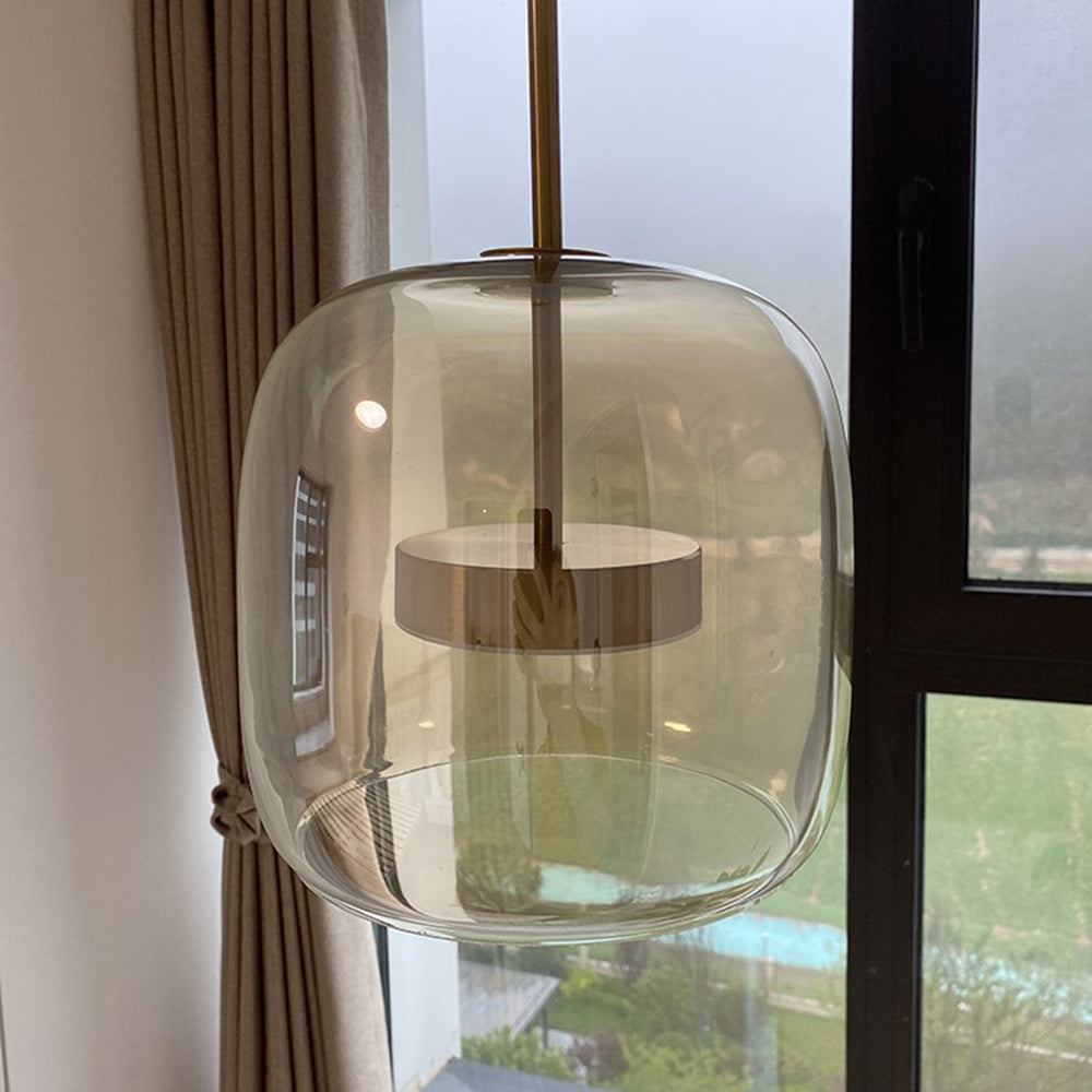 Liodell hanglamp glas messing verstelbaar eettafel woonkamer keuken modern design verlichting