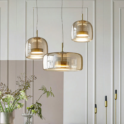 Liodell hanglamp glas messing verstelbaar eettafel woonkamer keuken modern design verlichting