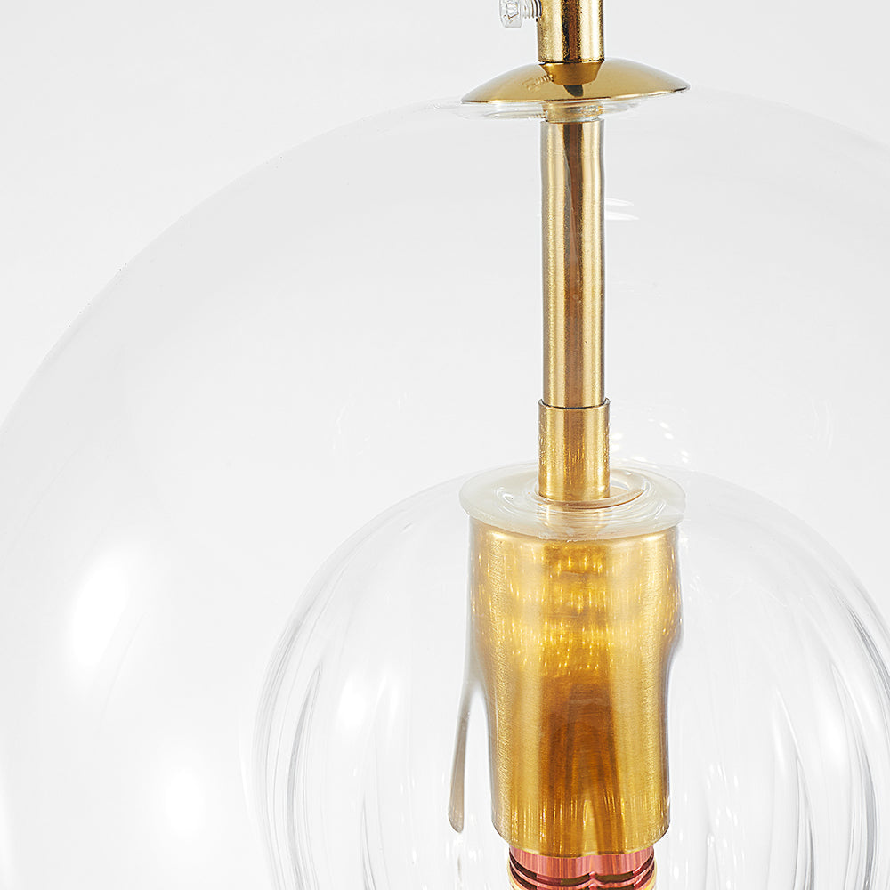 Hanglamp Glas Rond Transparant Amber G4 LED Modern 1-Lichts