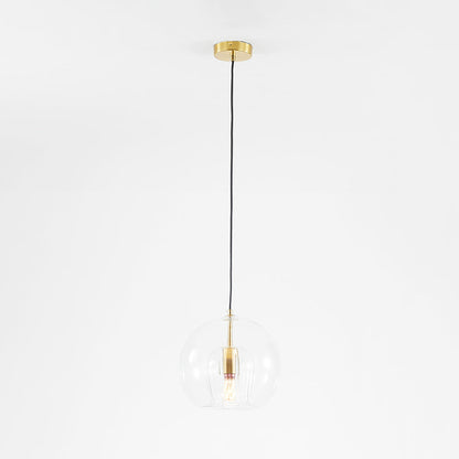 Hanglamp Glas Rond Transparant Amber G4 LED Modern 1-Lichts
