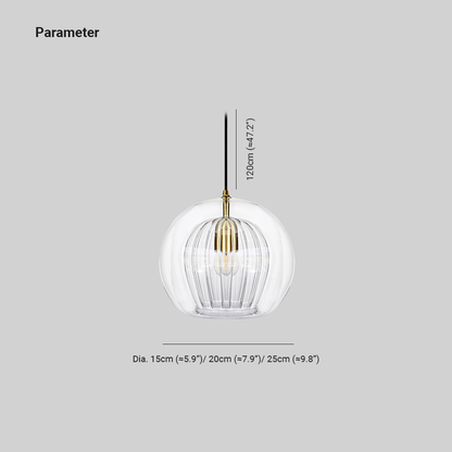 Glazen Globe Hanglamp Helder & Amber Bol Verlichting Eetkamer Slaapkamer