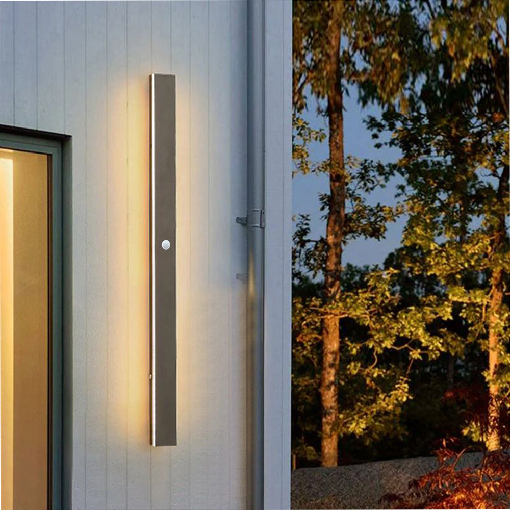 Buitenwandlamp LED Lineair Metaal Acryl IP65 Tuin Gang Zwart 30-200cm Dimbaar