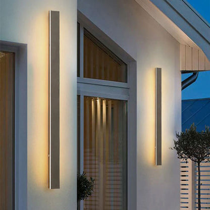 Buitenwandlamp LED Lineair Metaal Acryl IP65 Tuin Gang Zwart 30-200cm Dimbaar