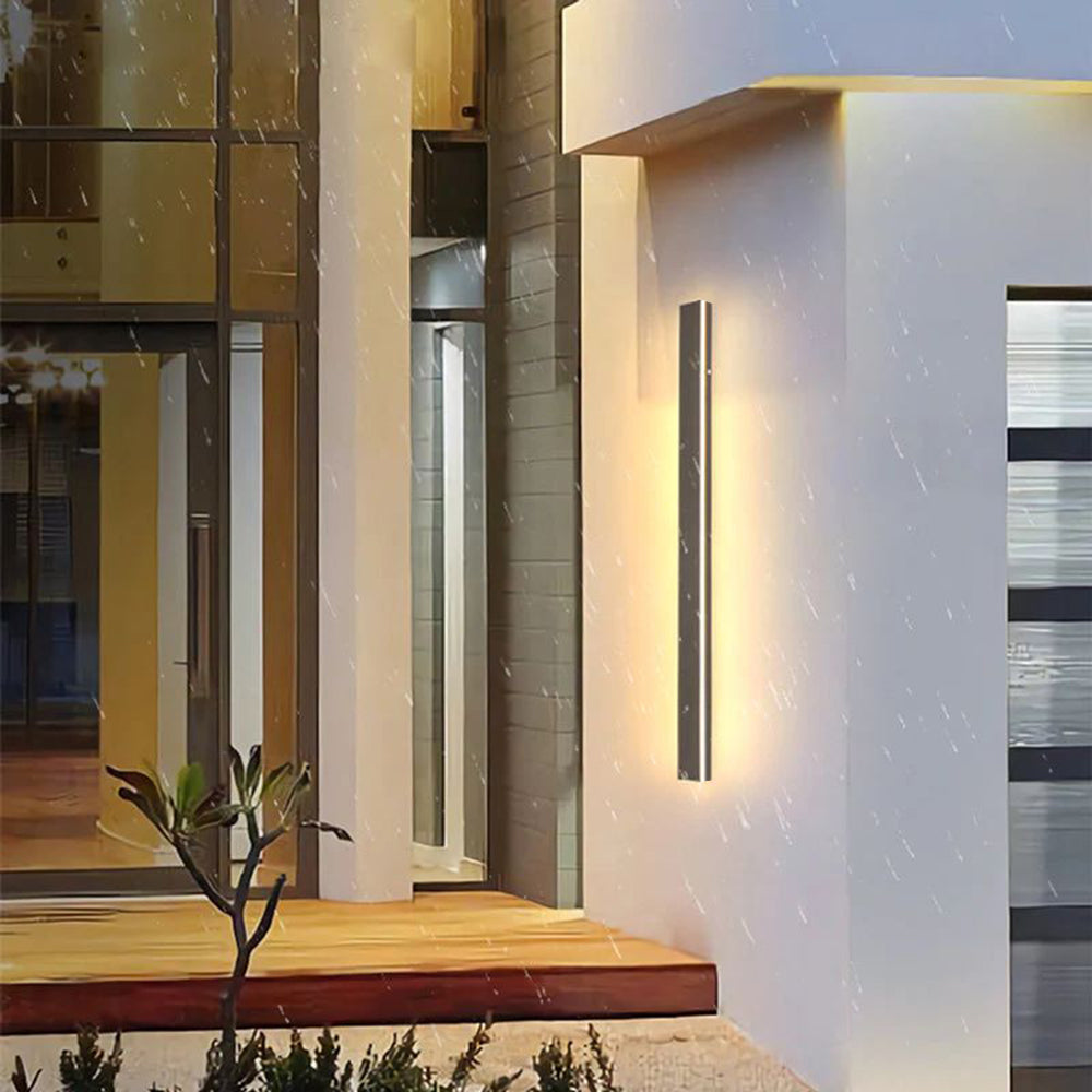 Buitenwandlamp LED Lineair Metaal Acryl IP65 Tuin Gang Zwart 30-200cm Dimbaar