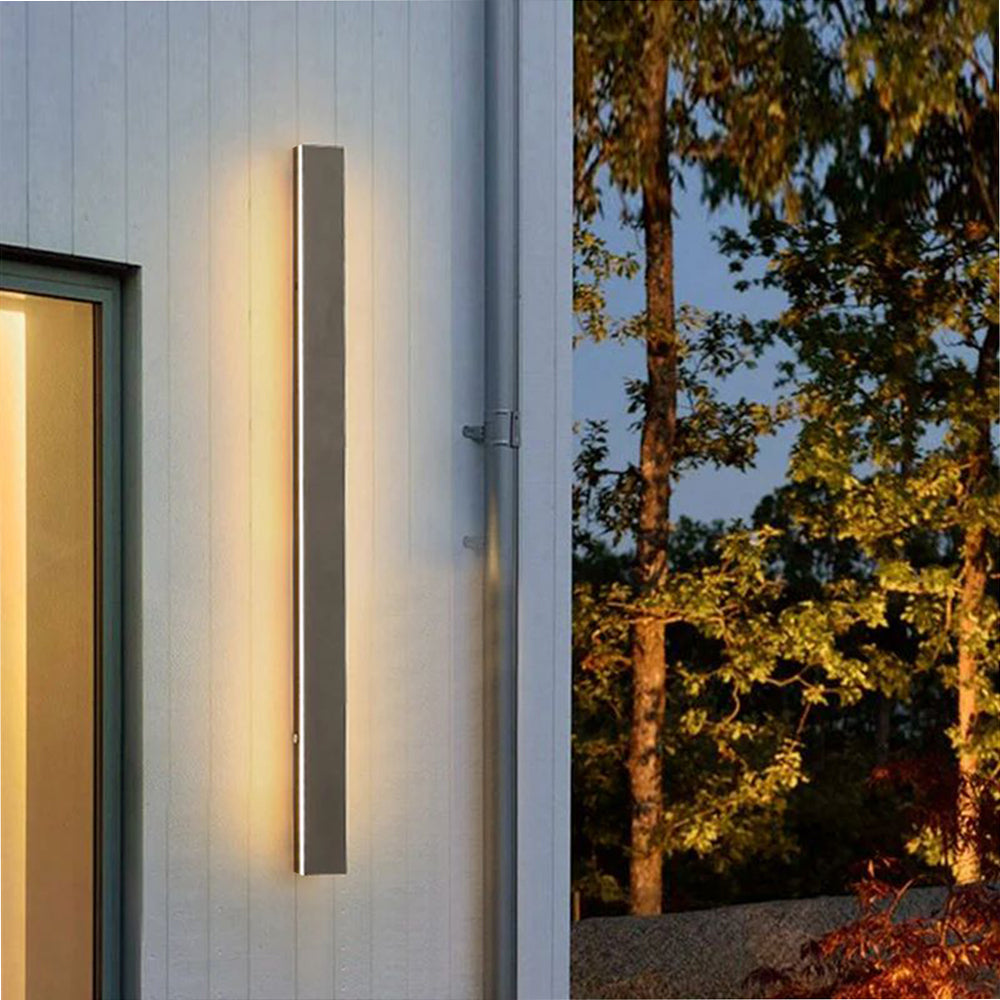 Buitenwandlamp LED Lineair Metaal Acryl IP65 Tuin Gang Zwart 30-200cm Dimbaar