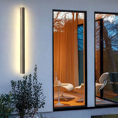 Buitenwandlamp LED Lineair Metaal Acryl IP65 Tuin Gang Zwart 30-200cm Dimbaar