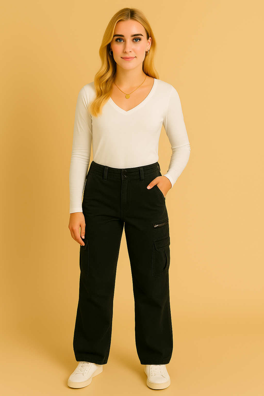 Dames Cargo Broek Met Veel Zakken Comfortabele Stijl