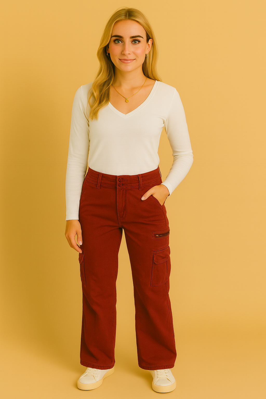 Dames Cargo Broek Met Veel Zakken Comfortabele Stijl