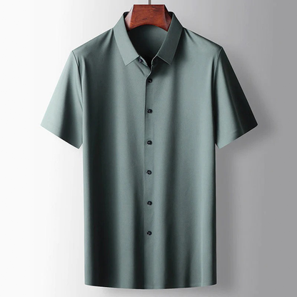Heren Overhemd Zijde Casual Stijl