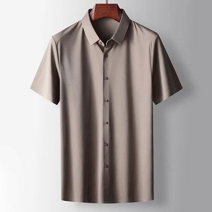 Heren Overhemd Zijde Casual Stijl