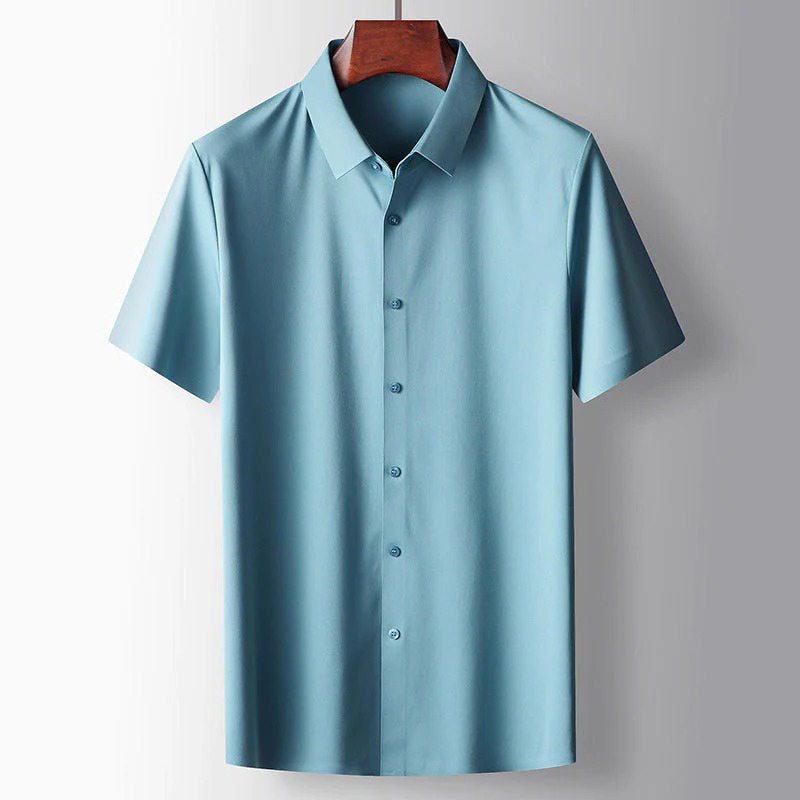Heren Overhemd Zijde Casual Stijl