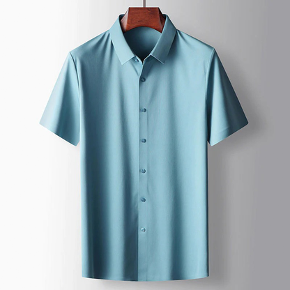 Heren Overhemd Zijde Casual Stijl