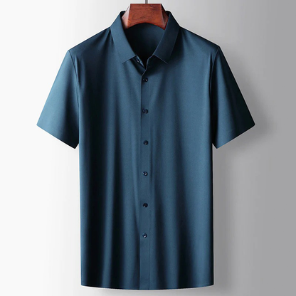 Heren Overhemd Zijde Casual Stijl