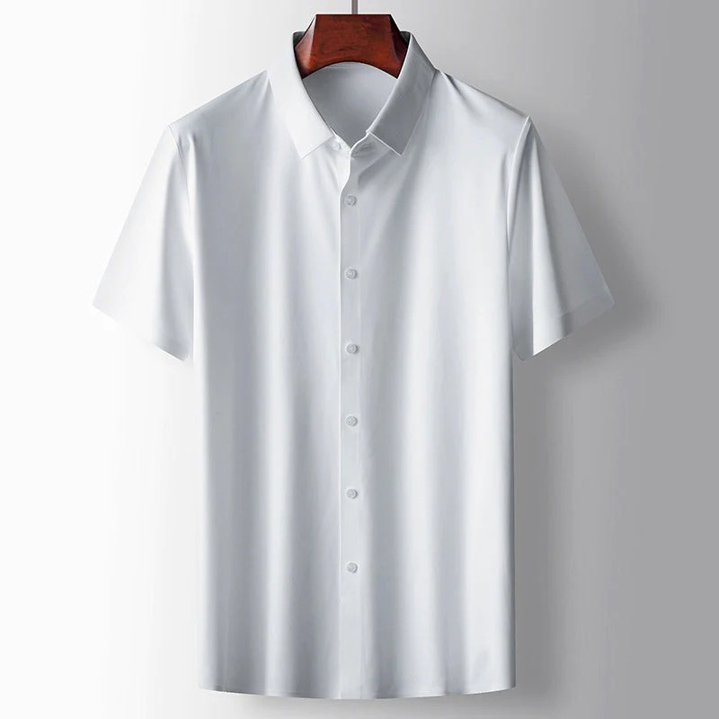 Heren Overhemd Zijde Casual Stijl