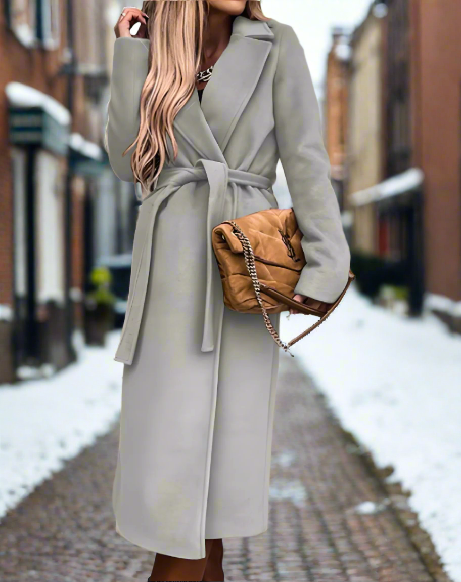 Dames Wintermantel Warm en Lange Jas Elegante Stijl