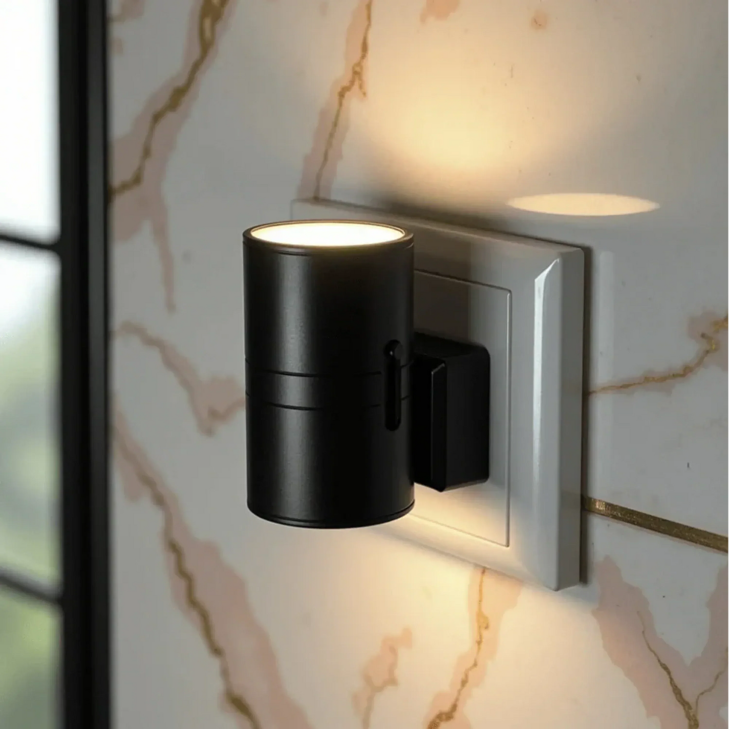 Dimbare Sensorlamp voor in Stopcontact – Warm Wit LED Nachtlampje met Automatische Dag-Nachtsensor