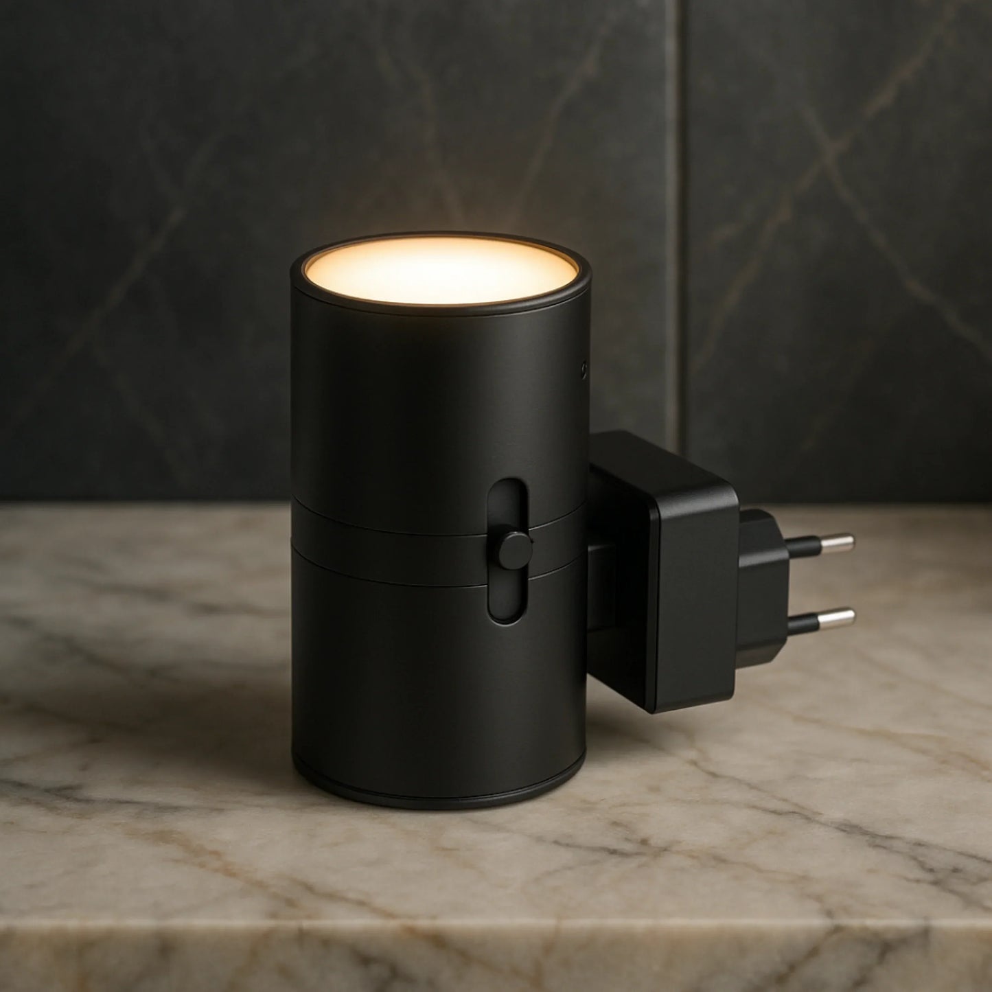 Dimbare Wandlamp met Nachtlichtfunctie Stekkerlamp Zwart Wit Moderne Slaapkamer Kinderkamer Verlichting LED