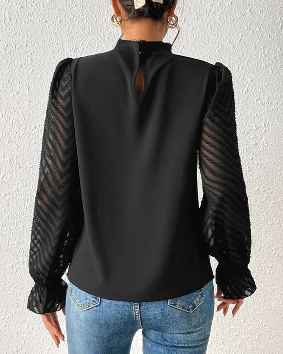 Vrouwelijke Blouse Boaz Stijl Elegante Kanten